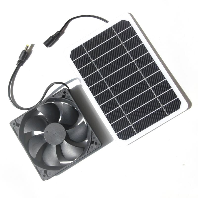 Solar Panel Fan for Summer Pet Home Ventilation Equipment